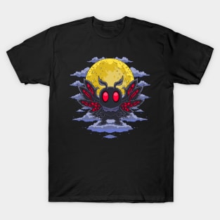 Nightmare Wings: Mothman Cryptid Design T-Shirt